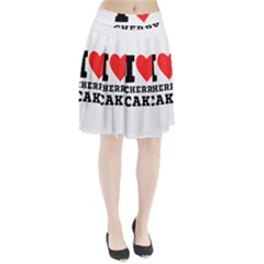 I Love Cherry Cake Pleated Skirt by ilovewhateva