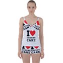 I love cherry cake Tie Front Two Piece Tankini View1