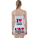 I love cherry cake Tie Front Two Piece Tankini View2