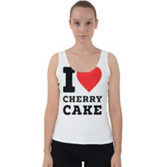 I Love Cherry Cake Velvet Tank Top by ilovewhateva