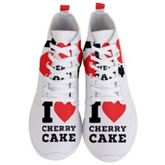 I Love Cherry Cake Men s Lightweight High Top Sneakers by ilovewhateva