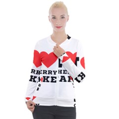 I Love Cherry Cake Casual Zip Up Jacket by ilovewhateva