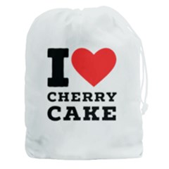 I Love Cherry Cake Drawstring Pouch (3xl) by ilovewhateva