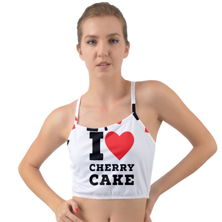 I love cherry cake Mini Tank Bikini Top