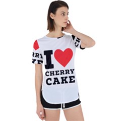 I Love Cherry Cake Perpetual Short Sleeve T-shirt by ilovewhateva