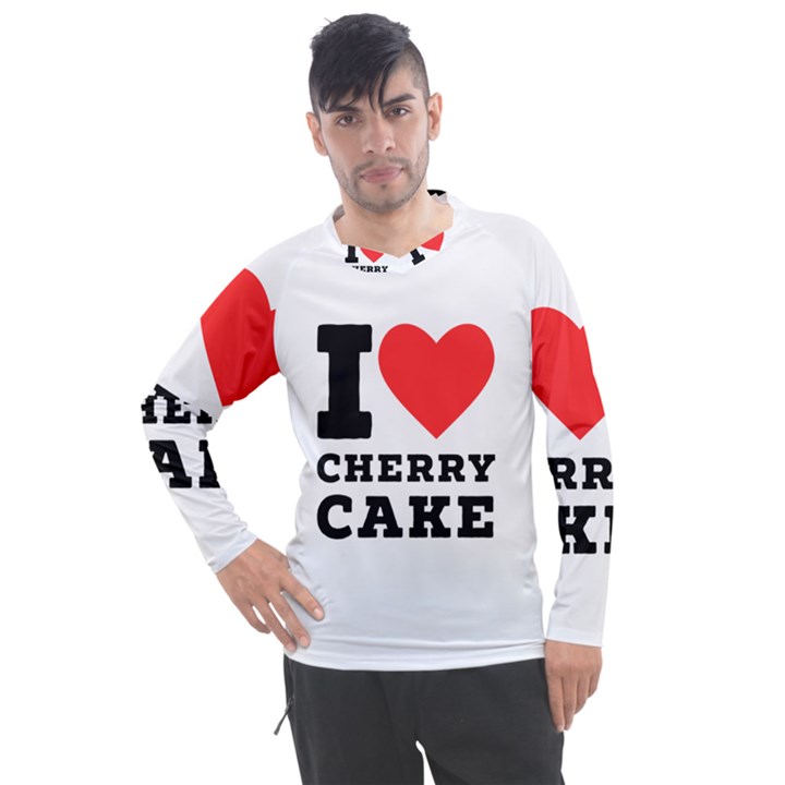 I love cherry cake Men s Pique Long Sleeve Tee