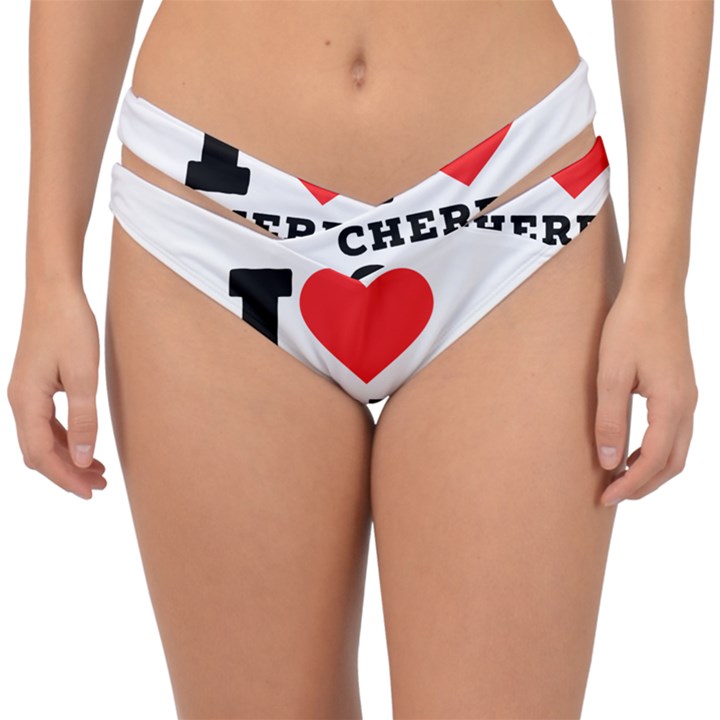 I love cherry cake Double Strap Halter Bikini Bottoms