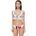 I love cherry cake Low Cut Ruffle Edge Bikini Set View1