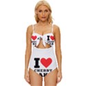 I love cherry cake Knot Front One-Piece Swimsuit View1