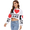 I love cherry cake Women s Lightweight Cropped Hoodie View2