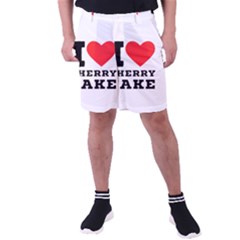 I Love Cherry Cake Men s Pocket Shorts by ilovewhateva