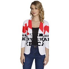 I Love Cherry Cake Women s One-button 3/4 Sleeve Short Jacket by ilovewhateva