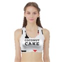 I love coconut cake Sports Bra with Border View1