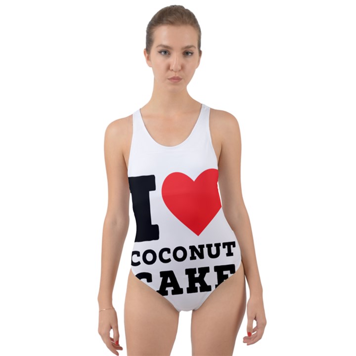 I love coconut cake Cut-Out Back One Piece Swimsuit