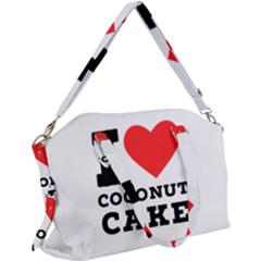 I Love Coconut Cake Canvas Crossbody Bag by ilovewhateva