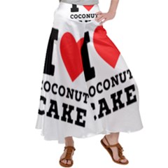 I Love Coconut Cake Women s Satin Palazzo Pants by ilovewhateva