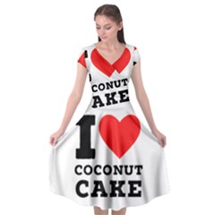 I Love Coconut Cake Cap Sleeve Wrap Front Dress by ilovewhateva