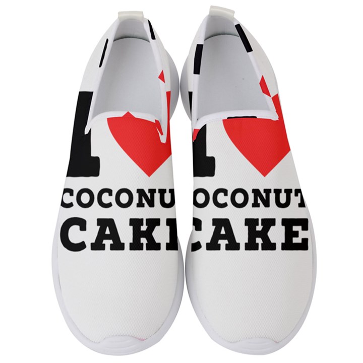 I love coconut cake Men s Slip On Sneakers