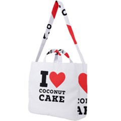 I Love Coconut Cake Square Shoulder Tote Bag by ilovewhateva