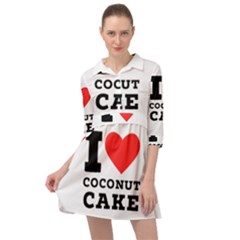 I Love Coconut Cake Mini Skater Shirt Dress by ilovewhateva