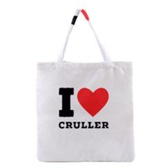 I Love Cruller Grocery Tote Bag by ilovewhateva