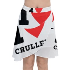 I Love Cruller Chiffon Wrap Front Skirt by ilovewhateva