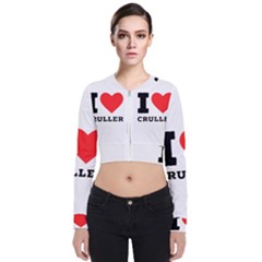 I Love Cruller Long Sleeve Zip Up Bomber Jacket by ilovewhateva