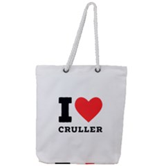 I Love Cruller Full Print Rope Handle Tote (large) by ilovewhateva