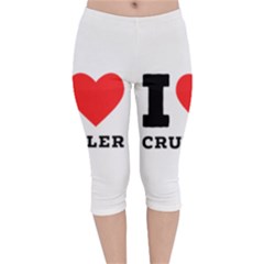 I Love Cruller Velvet Capri Leggings  by ilovewhateva