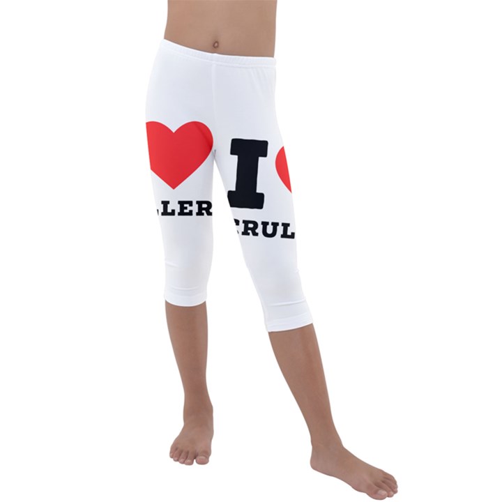 I love cruller Kids  Lightweight Velour Capri Leggings 