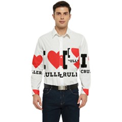 I Love Cruller Men s Long Sleeve Pocket Shirt  by ilovewhateva