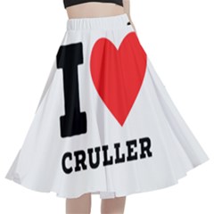 I Love Cruller A-line Full Circle Midi Skirt With Pocket by ilovewhateva