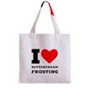 I love buttercream frosting Zipper Grocery Tote Bag View1