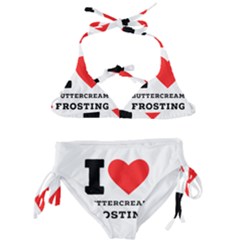 I Love Buttercream Frosting Kids  Classic Bikini Set by ilovewhateva