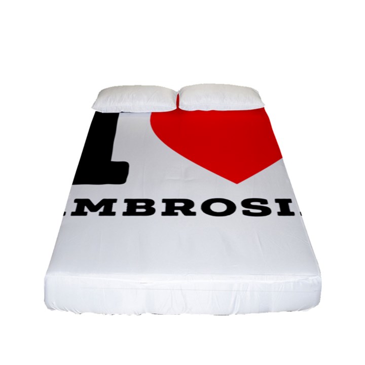 I love ambrosia Fitted Sheet (Full/ Double Size)