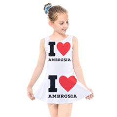 I Love Ambrosia Kids  Skater Dress Swimsuit by ilovewhateva