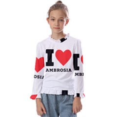 I Love Ambrosia Kids  Frill Detail Tee