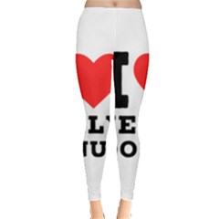 I Love Jelly Donut Leggings  by ilovewhateva