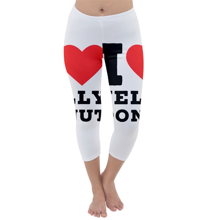 I love jelly donut Capri Winter Leggings 