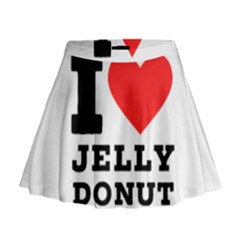 I Love Jelly Donut Mini Flare Skirt by ilovewhateva