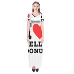 I Love Jelly Donut Short Sleeve Maxi Dress by ilovewhateva