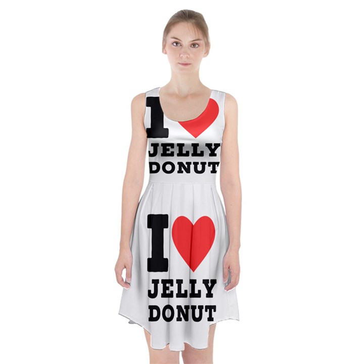 I love jelly donut Racerback Midi Dress