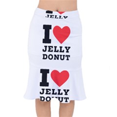 I Love Jelly Donut Short Mermaid Skirt by ilovewhateva