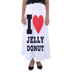 I Love Jelly Donut Flared Maxi Skirt by ilovewhateva