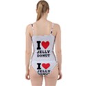 I love jelly donut Cut Out Top Tankini Set View2