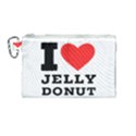 I love jelly donut Canvas Cosmetic Bag (Medium) View1