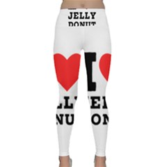 I Love Jelly Donut Lightweight Velour Classic Yoga Leggings