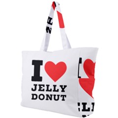 I Love Jelly Donut Simple Shoulder Bag by ilovewhateva