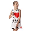 I love jelly donut Kids  Pilgrim Collar Ruffle Hem Dress View2