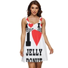 I Love Jelly Donut Ruffle Strap Babydoll Chiffon Dress by ilovewhateva